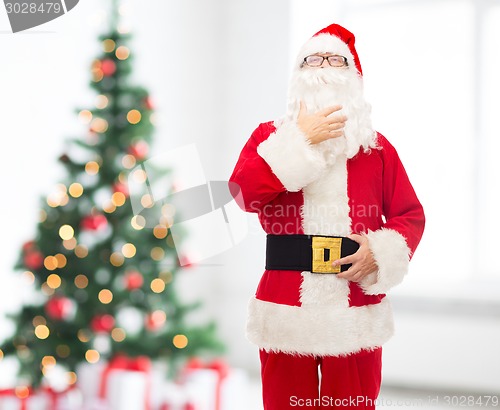 Image of man in costume of santa claus