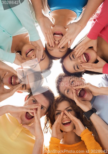 Image of group of smiling teenagers