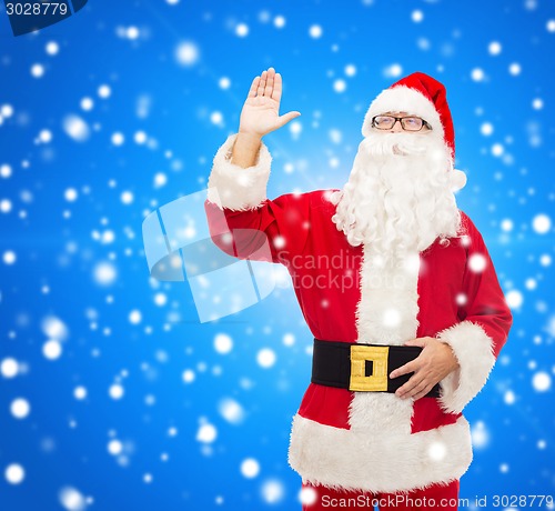 Image of man in costume of santa claus