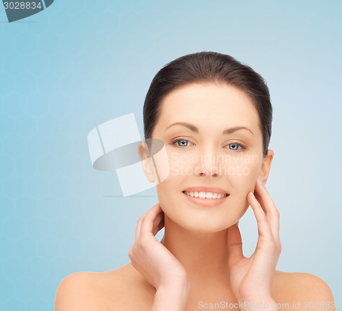 Image of beautiful young woman face