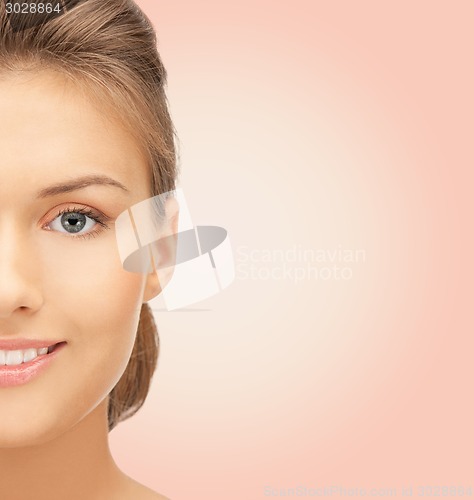 Image of beautiful young woman face