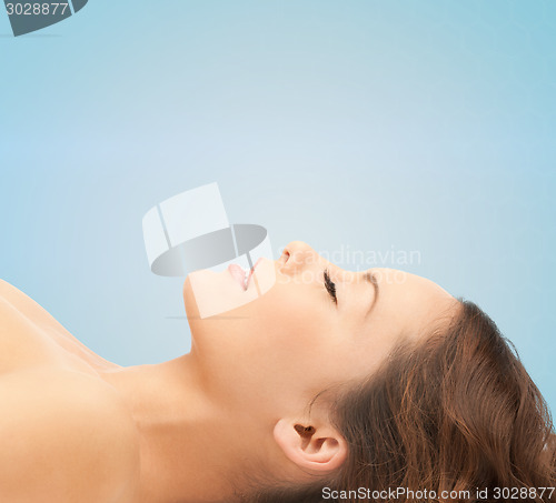 Image of beautiful young woman face