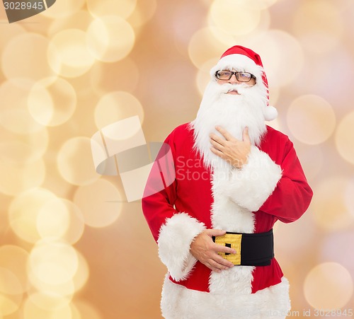 Image of man in costume of santa claus