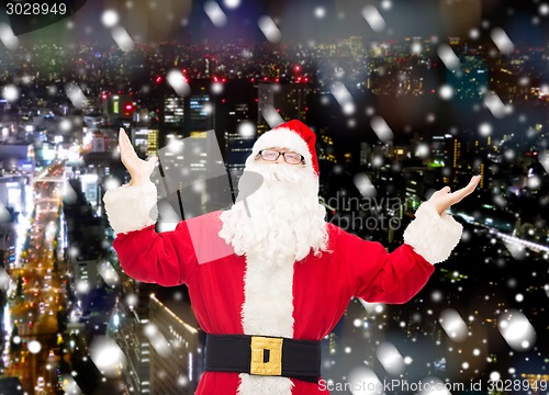 Image of man in costume of santa claus