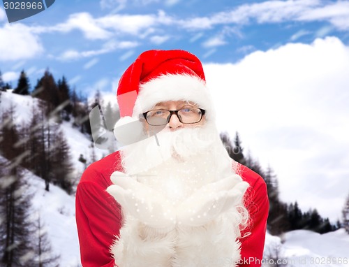 Image of man in costume of santa claus