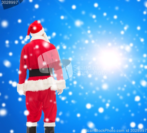 Image of man in costume of santa claus