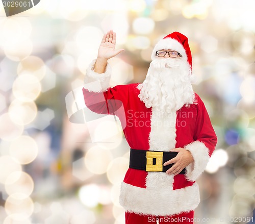 Image of man in costume of santa claus