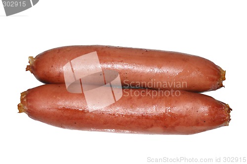 Image of Isolated sausages