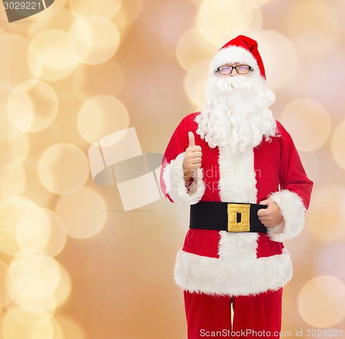Image of man in costume of santa claus