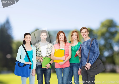 Image of group of smiling students standing