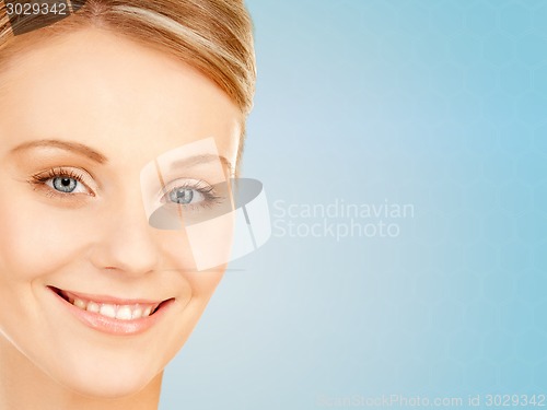 Image of beautiful young woman face