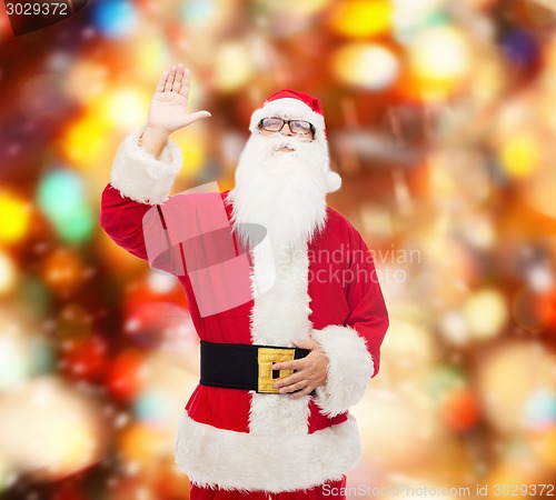 Image of man in costume of santa claus