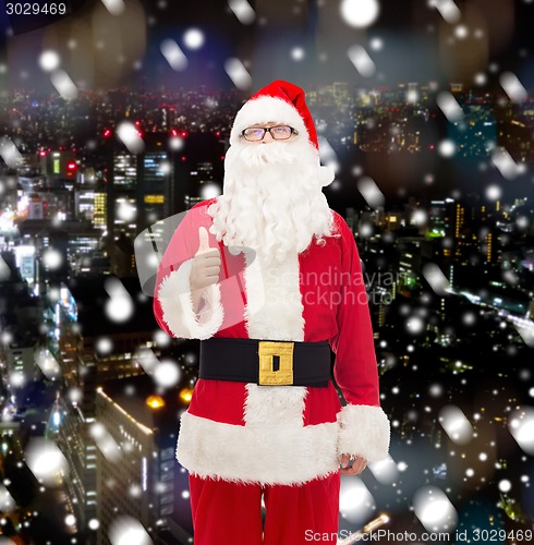 Image of man in costume of santa claus