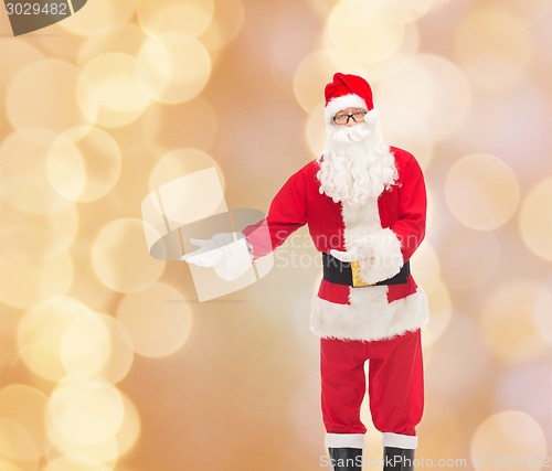 Image of man in costume of santa claus