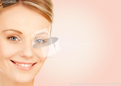 Image of beautiful young woman face