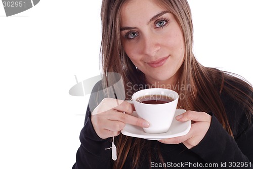 Image of Girl with Tea