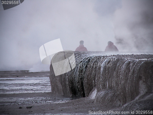 Image of Tatio Geysers Misty Silhouettes