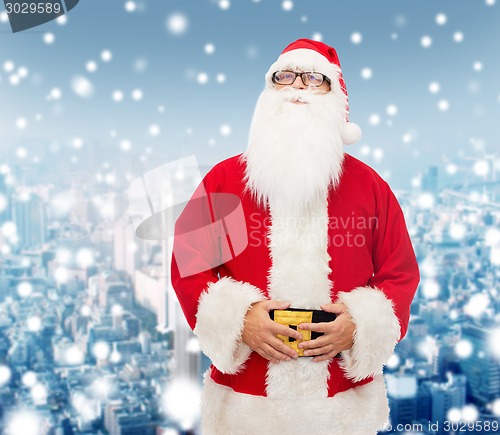 Image of man in costume of santa claus
