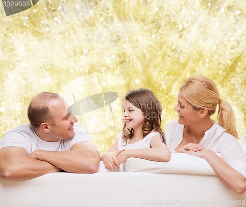 Image of happy family at home