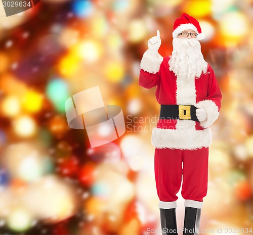 Image of man in costume of santa claus