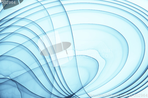 Image of abstract blue curves