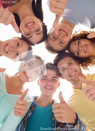 Image of group of smiling teenagers