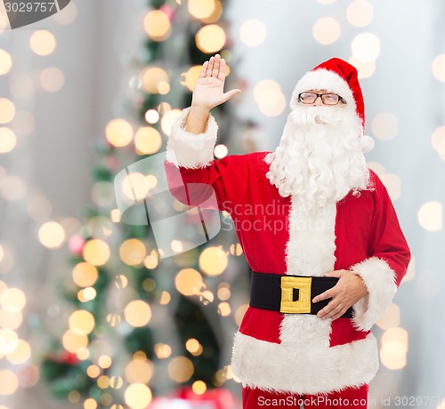 Image of man in costume of santa claus