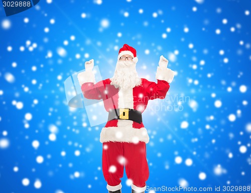 Image of man in costume of santa claus