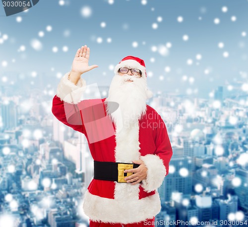 Image of man in costume of santa claus