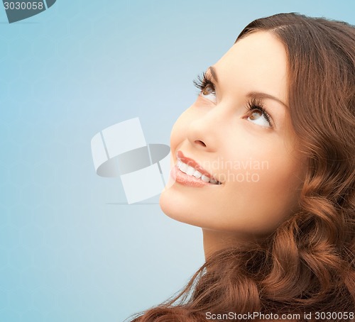 Image of beautiful young woman face