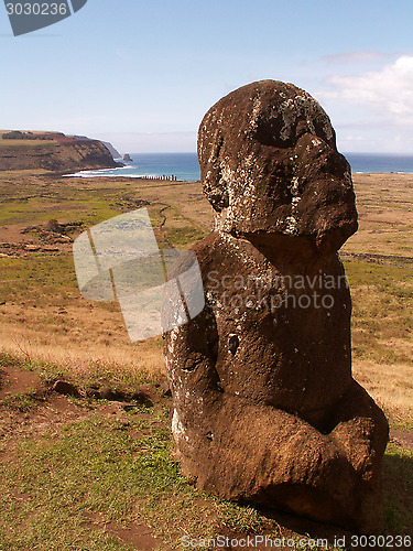 Image of Statue On Easter Island
