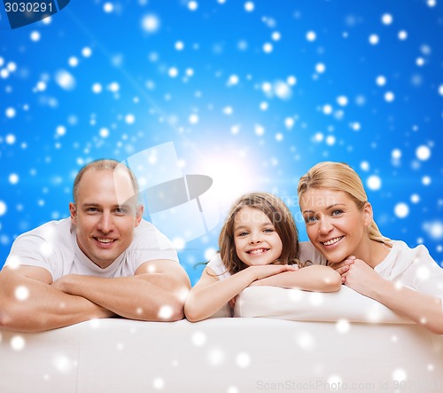 Image of happy family at home