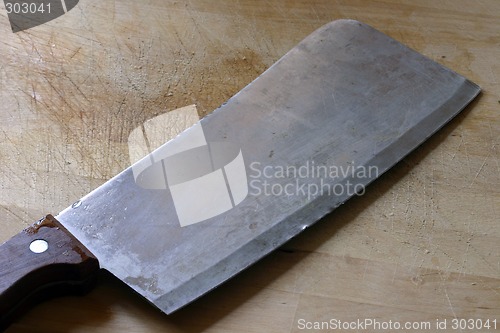 Image of Knife on a cutting board