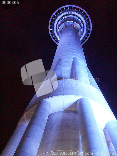 Image of Sky Tower At Night