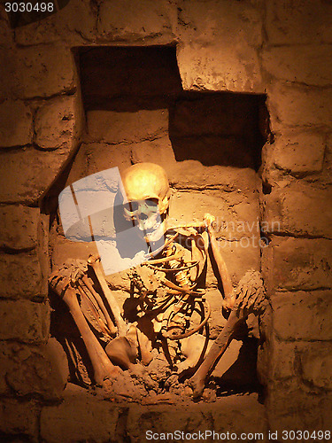 Image of Skeleton In An Alcove