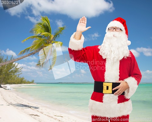 Image of man in costume of santa claus