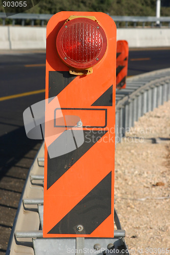 Image of Under construction warning light