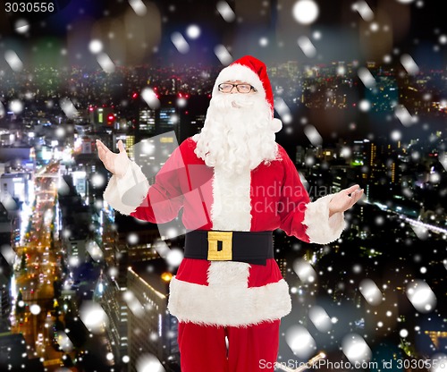 Image of man in costume of santa claus