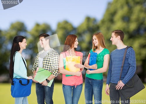 Image of group of smiling students standing