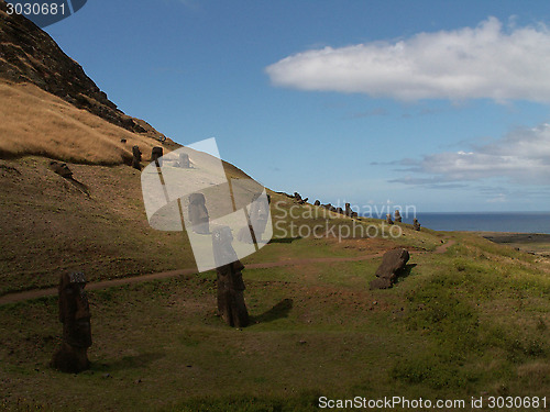 Image of Scattered Moai