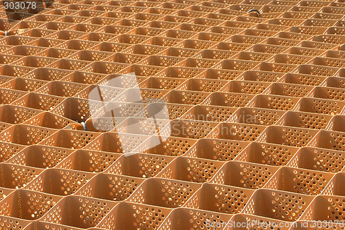 Image of Net used to support the soil near the side of the road