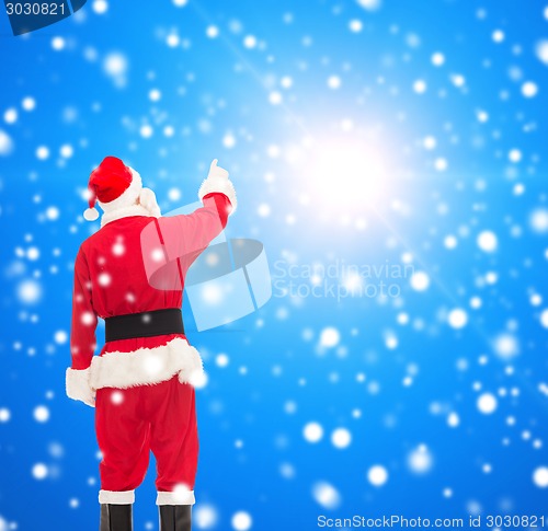 Image of man in costume of santa claus