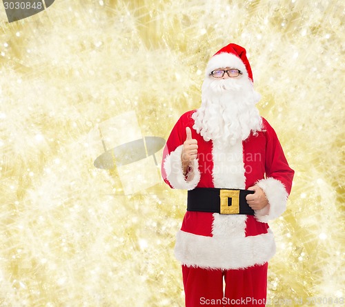 Image of man in costume of santa claus