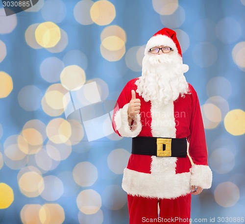 Image of man in costume of santa claus