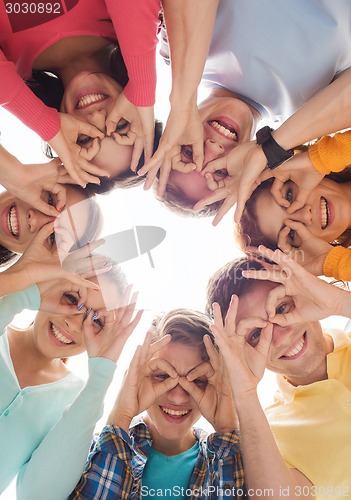 Image of group of smiling teenagers