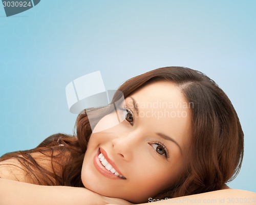 Image of beautiful young woman face