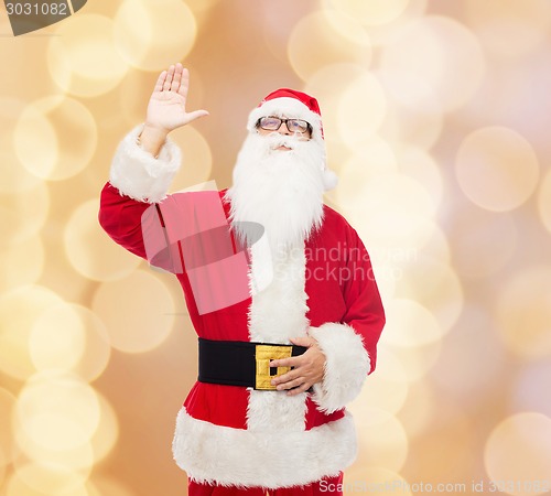 Image of man in costume of santa claus