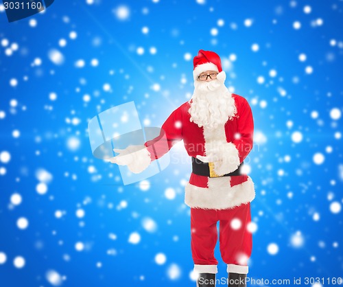 Image of man in costume of santa claus