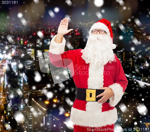 Image of man in costume of santa claus