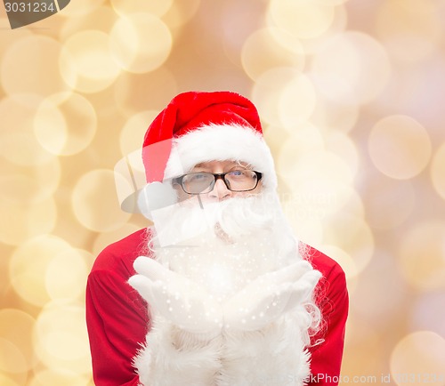 Image of man in costume of santa claus